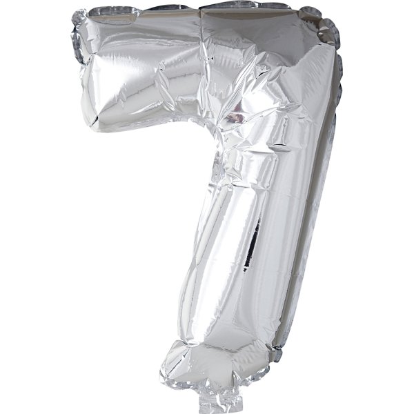 Folieballong Silver 7