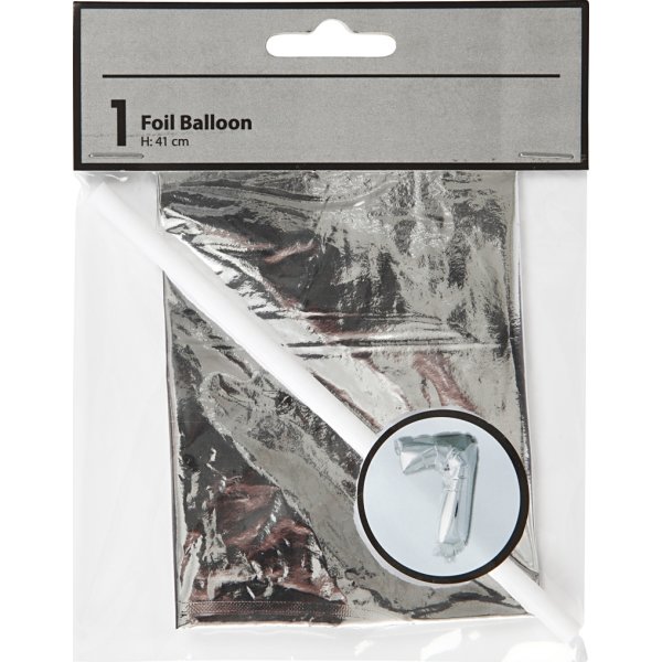 Folieballong Silver 7