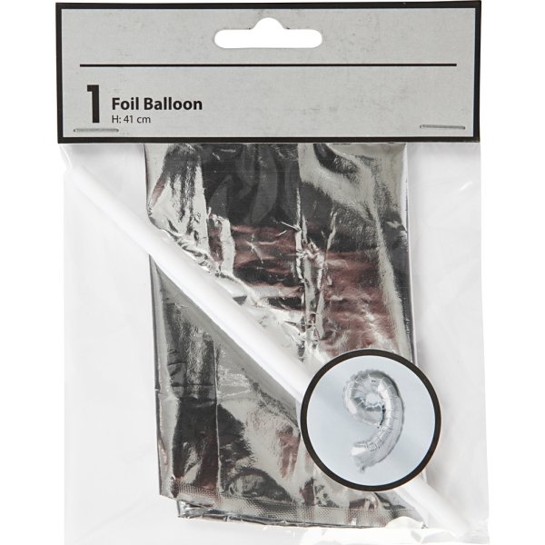 Folieballong Silver 9