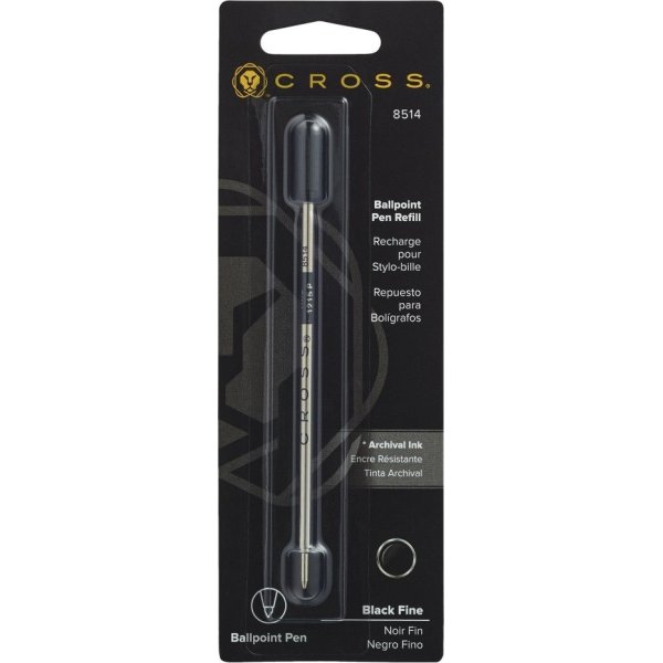 Cross kulspetspenna refill svart, fine