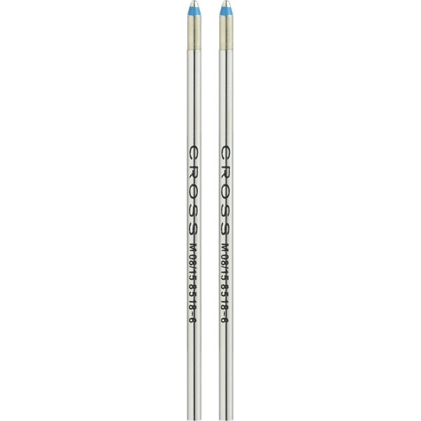 Cross D-1 Mini Refill, medium, blå, 2 st.