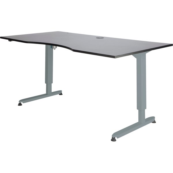 Skrivbord Stay Höj/Sänk Grå/Alu 180x90 cm