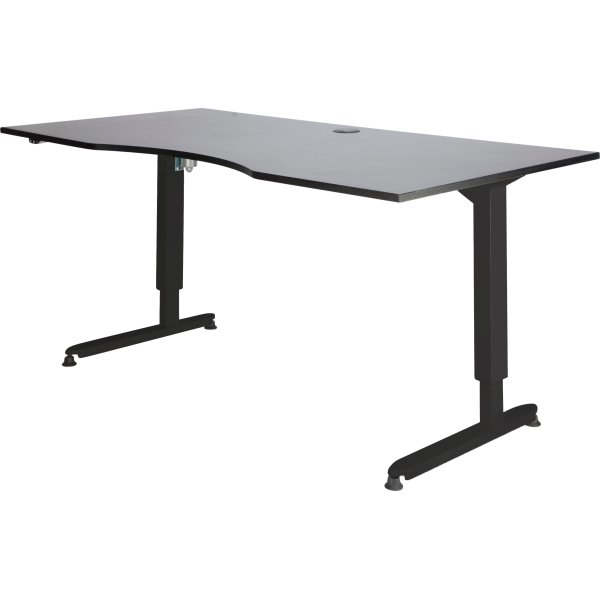 Skrivbord Stay Höj/Sänk Grå/Svart 180x90 cm