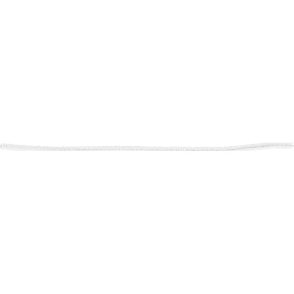 Piprensare Chenille 6 mm 50 st Vit