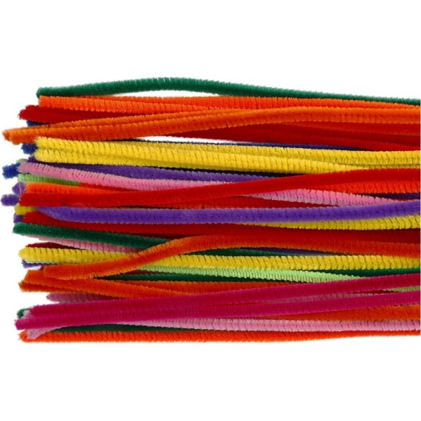 Piprensare Chenille 6 mm 50 st Blandade färger