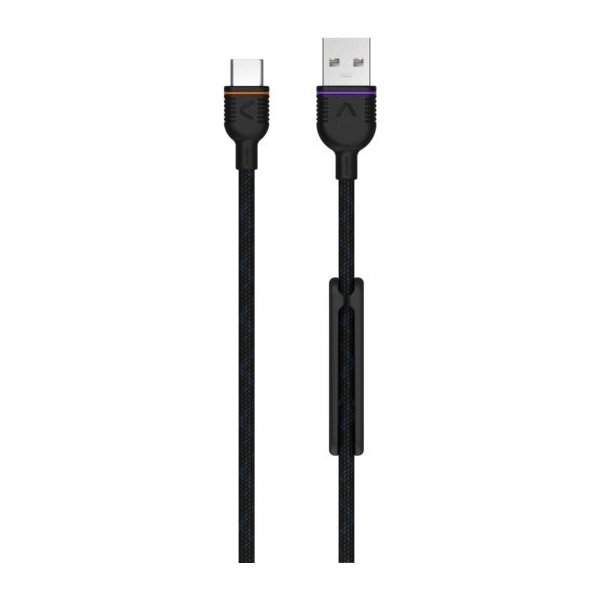 UNISYNK premium Type-C til USB kabel, 2m, sort