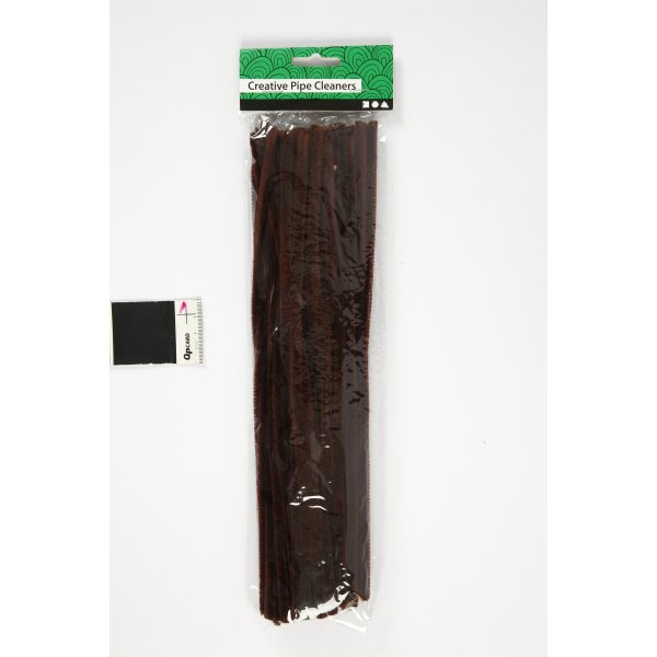 Piprensare Chenille 6 mm 50 st Brun