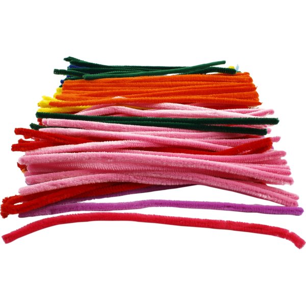 Piprensare Chenille 9 mm 200 st Blandade färger