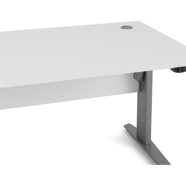 Skrivbord BudgetLine Höj-/sänkbart 150x80cm Vit/al