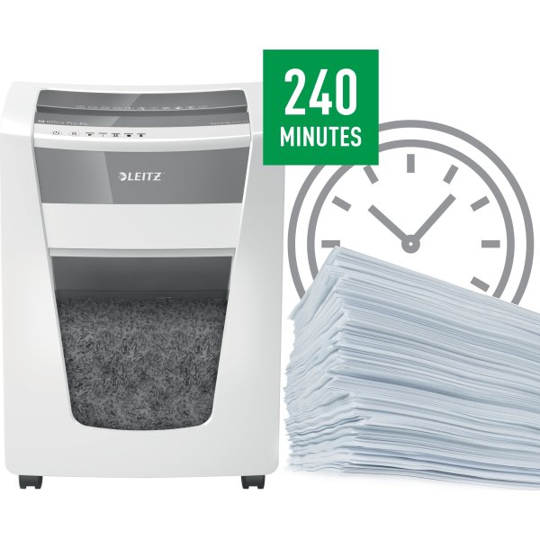 Dokumentförstörare Leitz IQ Office Pro P4 Vit