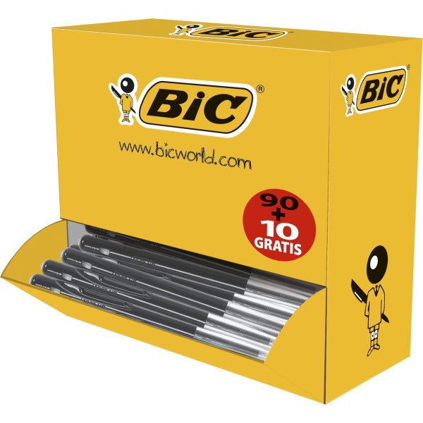 BiC M10 Original kulspetspenna M, Svart, Valuepack