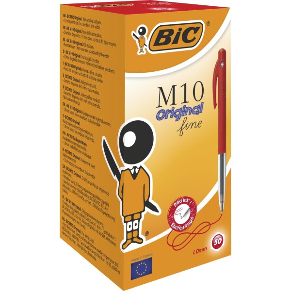 BiC M10 Original kulspetspenna | M | Röd