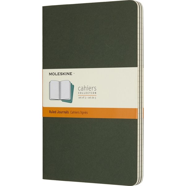 Anteckningsbok Moleskine Cahier L Grön