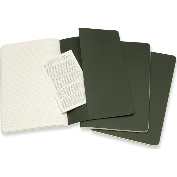 Anteckningsbok Moleskine Cahier L Grön