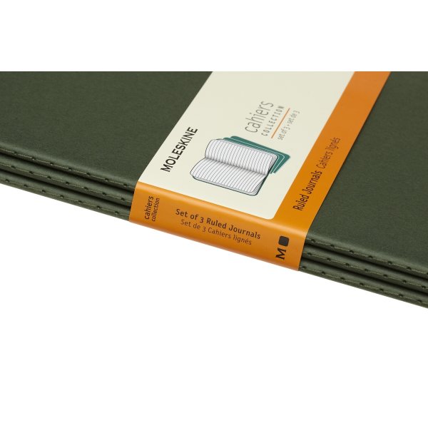 Anteckningsbok Moleskine Cahier L Grön