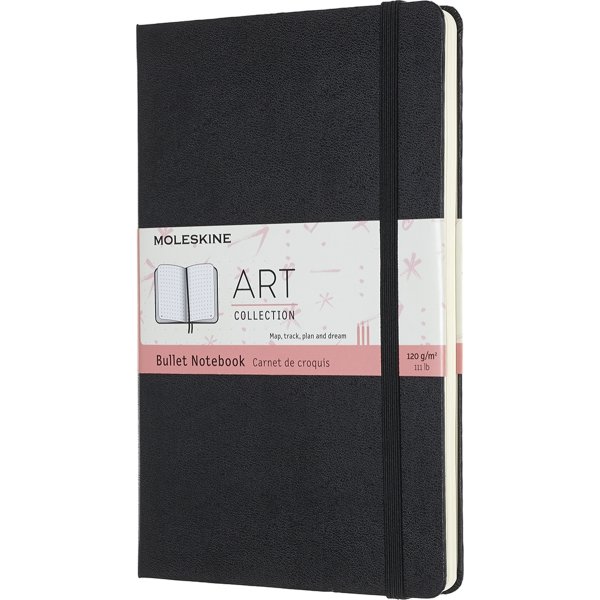 Anteckningsbok Moleskine Art Bullet L Svart