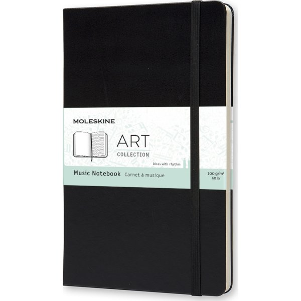 Anteckningsbok Moleskine Art Music L Svart