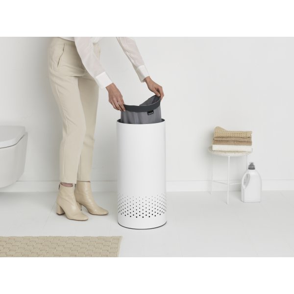 Tvättkorg Brabantia, 35 L, Vit