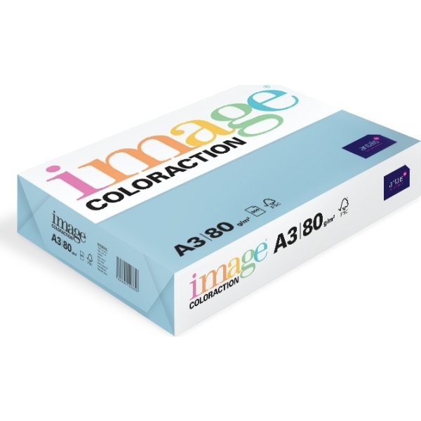Image Coloraction A3, 80g, 500ark, oceanblå
