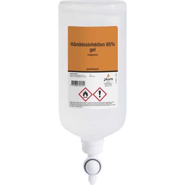 Plum Hånddesinfektion 85 % Gel i standbag, 1 L