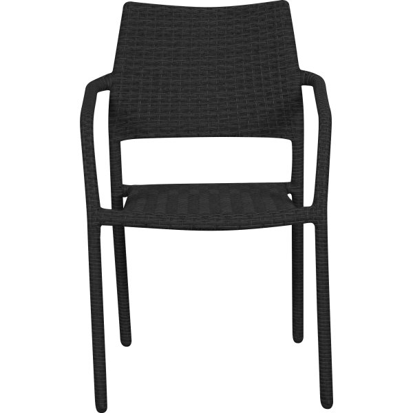 Maja Trädgårdsstol, stapelbar, svart