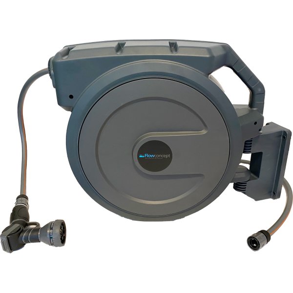 Flowconcept automatisk slangvinda 40 m 8 bar