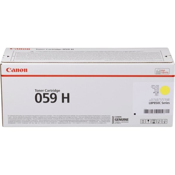 Lasertoner Canon 059 H Gul 13 500 sidor