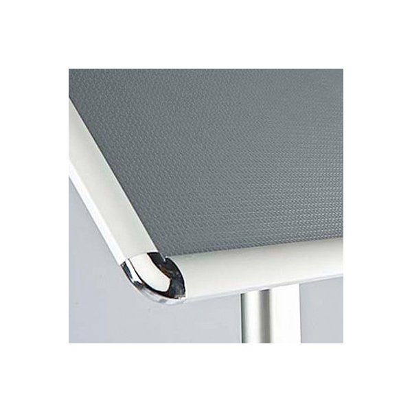 Skylthållare på stativ, Clip-on-ram, A3, aluminium