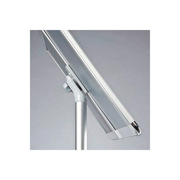 Skylthållare på stativ, Clip-on-ram, A3, aluminium