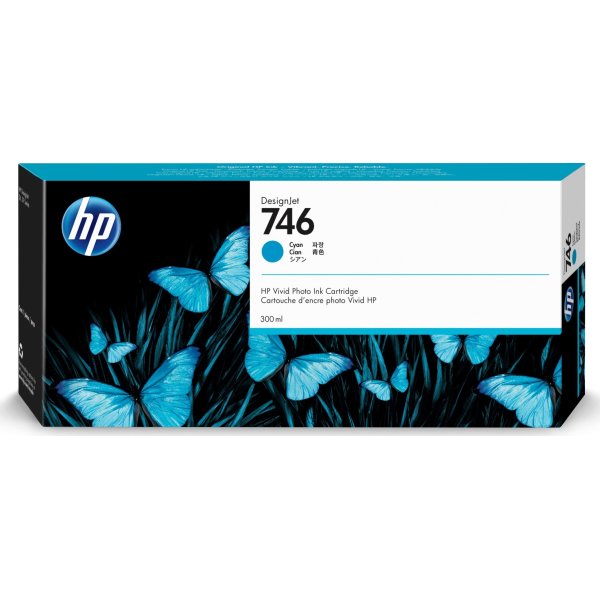 Bläckpatron HP No 746 Cyan 300 ml