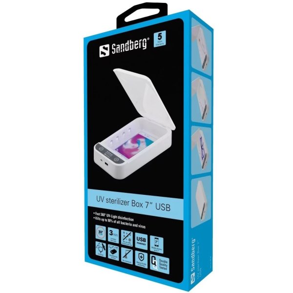 UV-steriliseringslåda Sandberg 7” USB