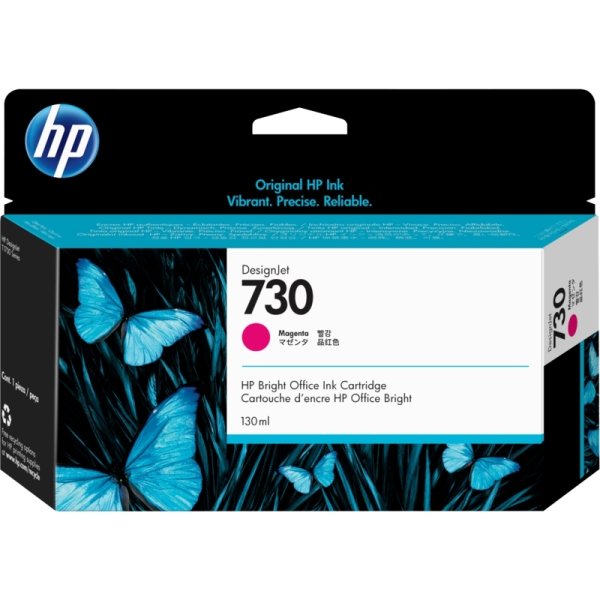 HP nr 730 P2V63A bläckpatron, magenta