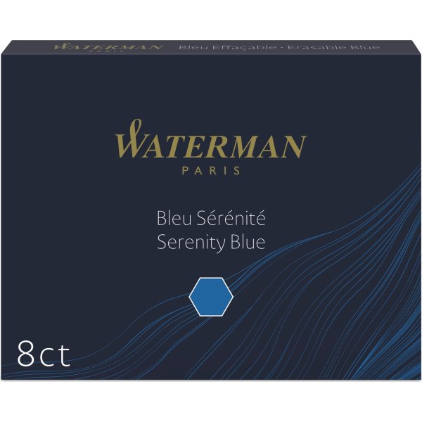 Waterman ST Refill L | Reservoarpenna | Blå | 8 st