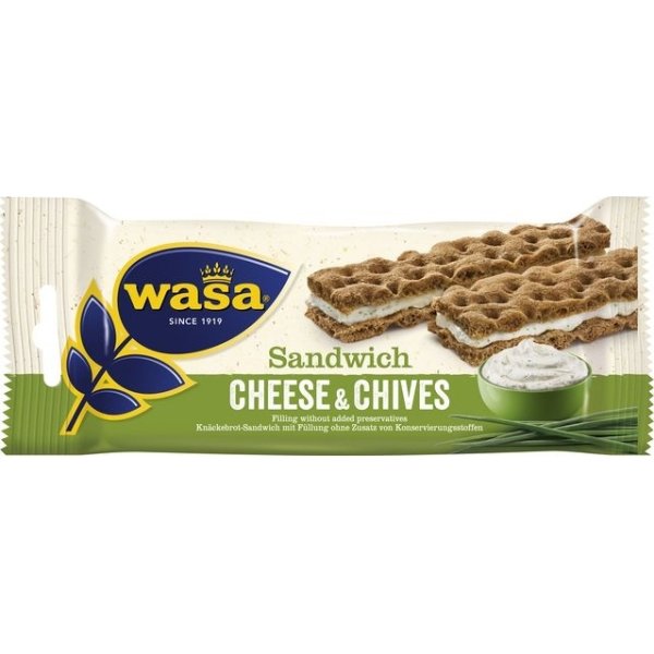 Knäckebröd WASA ost gräslök 37g