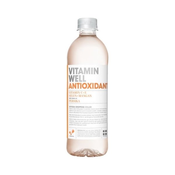 Vitamin Well Antioxidant, Persika, 0,5L