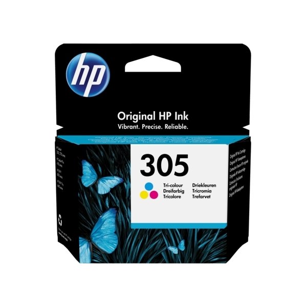 HP nr 305 C M Y bläckpatron, blister, sampack
