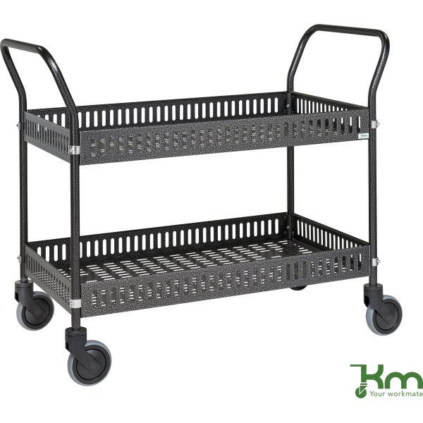 Butiks-/plockvagn 2 trådkorgar, 950x540x1000 mm, g