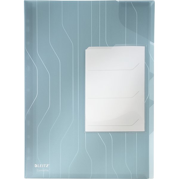 Leitz CombiFile mapp, med 3 fack, blå (3 st)