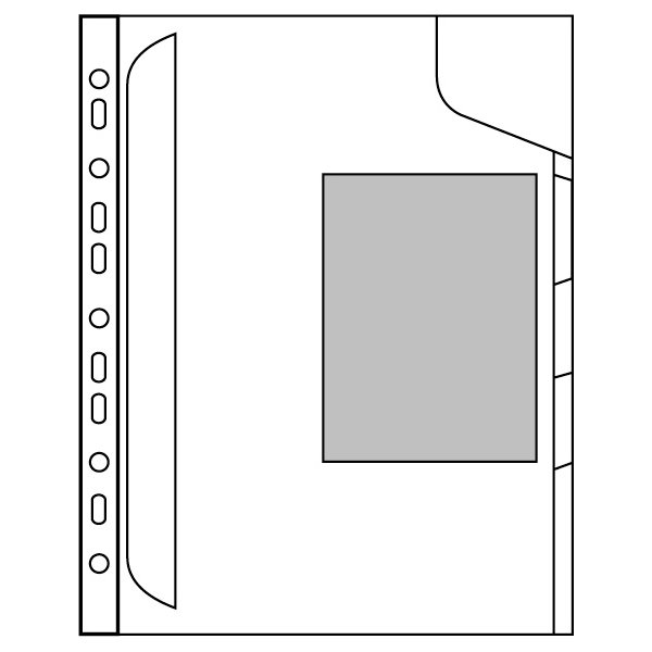 Leitz CombiFile chartek, med 3 rum, klar, (3stk)