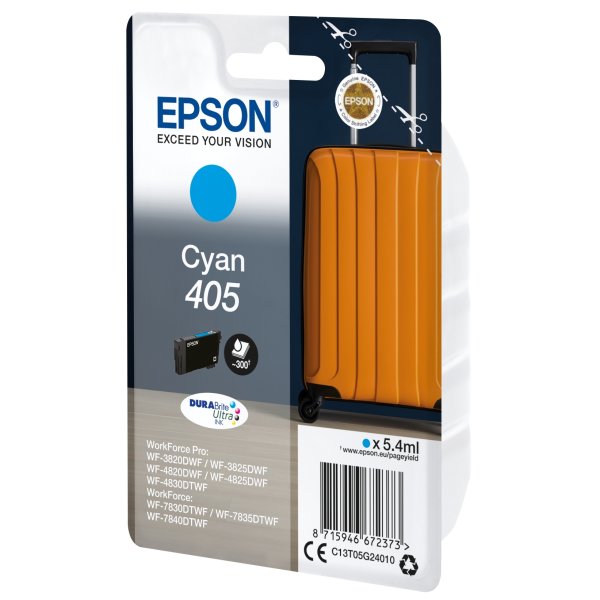 Epson T405 bläckpatron, cyan