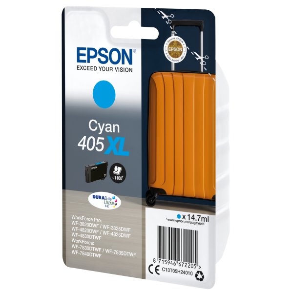 Epson T405 XL bläckpatron, cyan