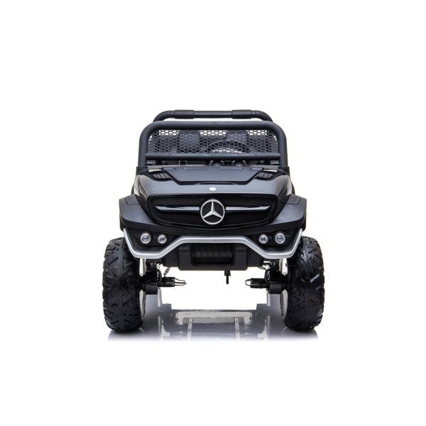 Eldriven barnbil, Mercedes UNIMOG 12V, svart