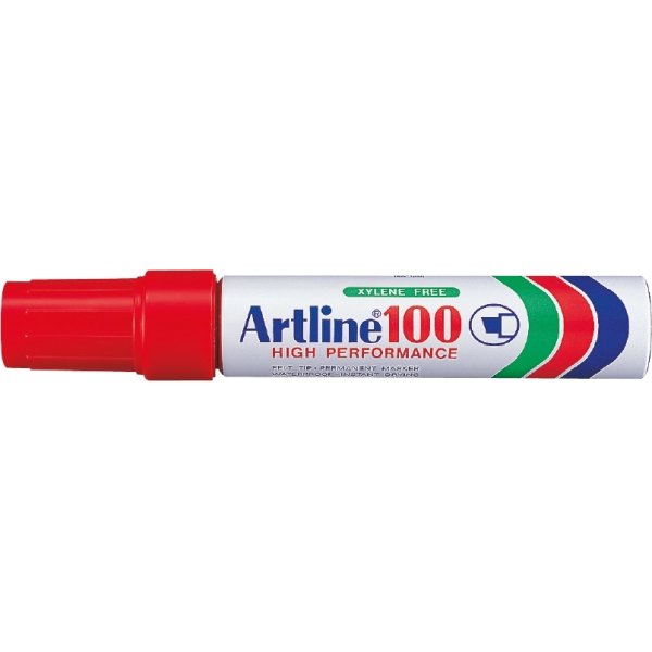 Artline EK100 permanent märkpenna, röd
