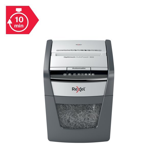 Rexel Optimum AutoFeed+ 50X Dokumentförstörare