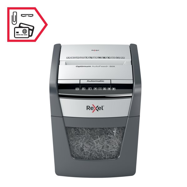 Rexel Optimum AutoFeed+ 50X Dokumentförstörare