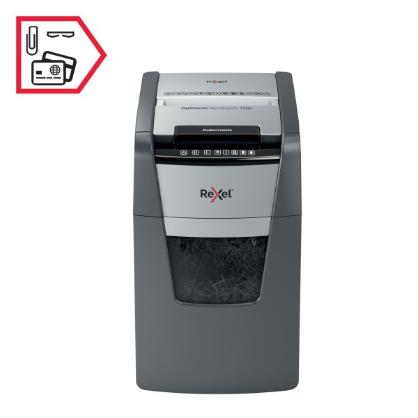 Rexel Optimum AutoFeed+ 150X Dokumentförstörare
