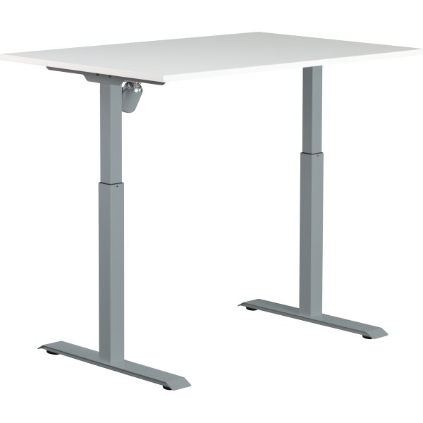 Sun-Flex II höj-/sänkbart bord, 120x80, vit/grå