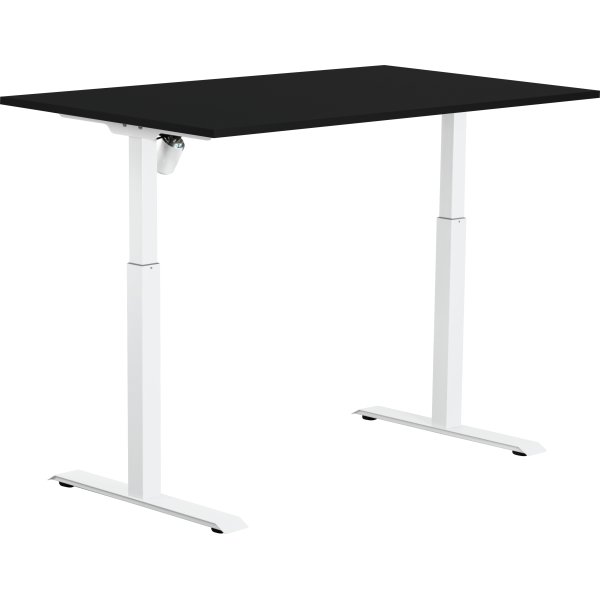 Sun-Flex II höj-/sänkbart bord, 140x80, svart/vit