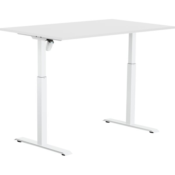 Sun-Flex II höj-/sänkbart bord, 140x80, Vit/vit