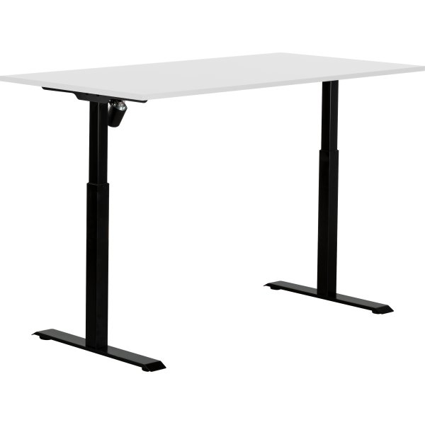 Sun-Flex II höj-/sänkbart bord, 151x80, Vit/svart